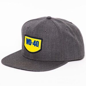 WD-40 Trucker Snapback Grey Degreaser Lubricant Dust Collectible Hat